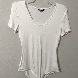 Casual White Bodysuit